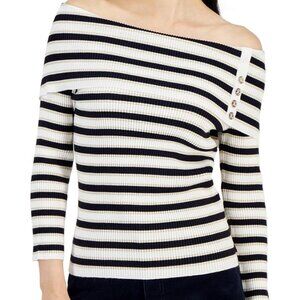 Off shoulder striped sweater from Tommy Hilfiger